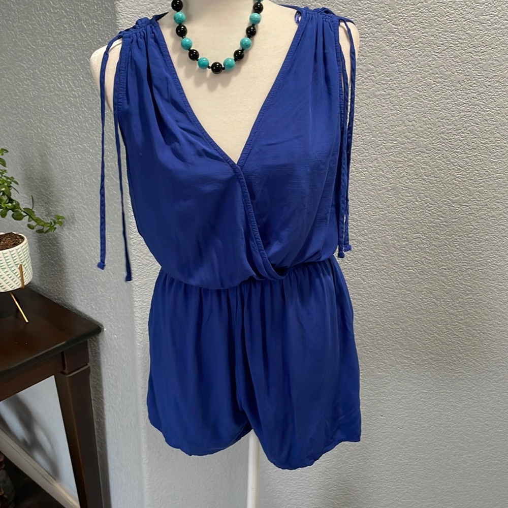 ONE LOVE CLOTHING Royal Blue  Romper size small